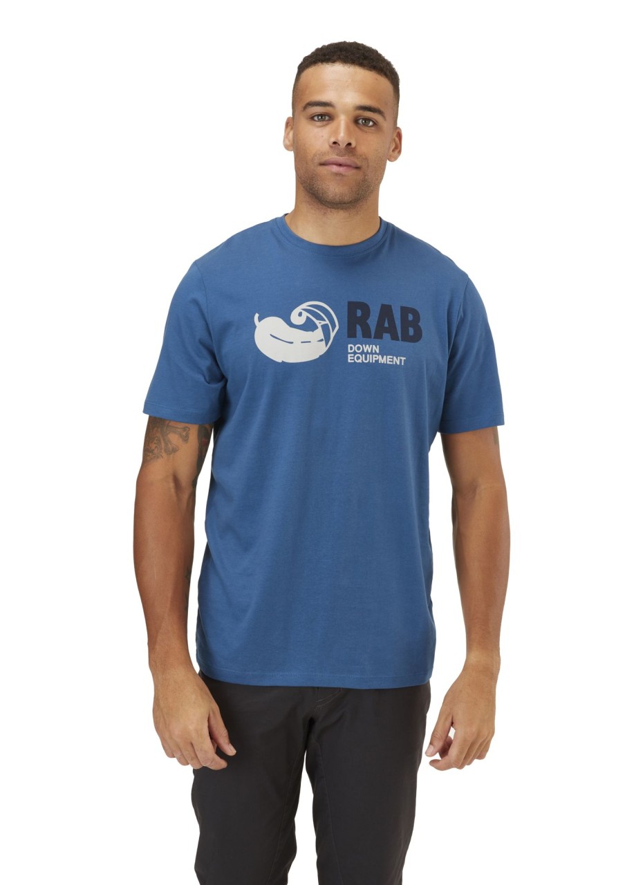 Clothing Rab T Shirts & Base Layers | Rab Mens Stance Vintage Tee - Denim Blue