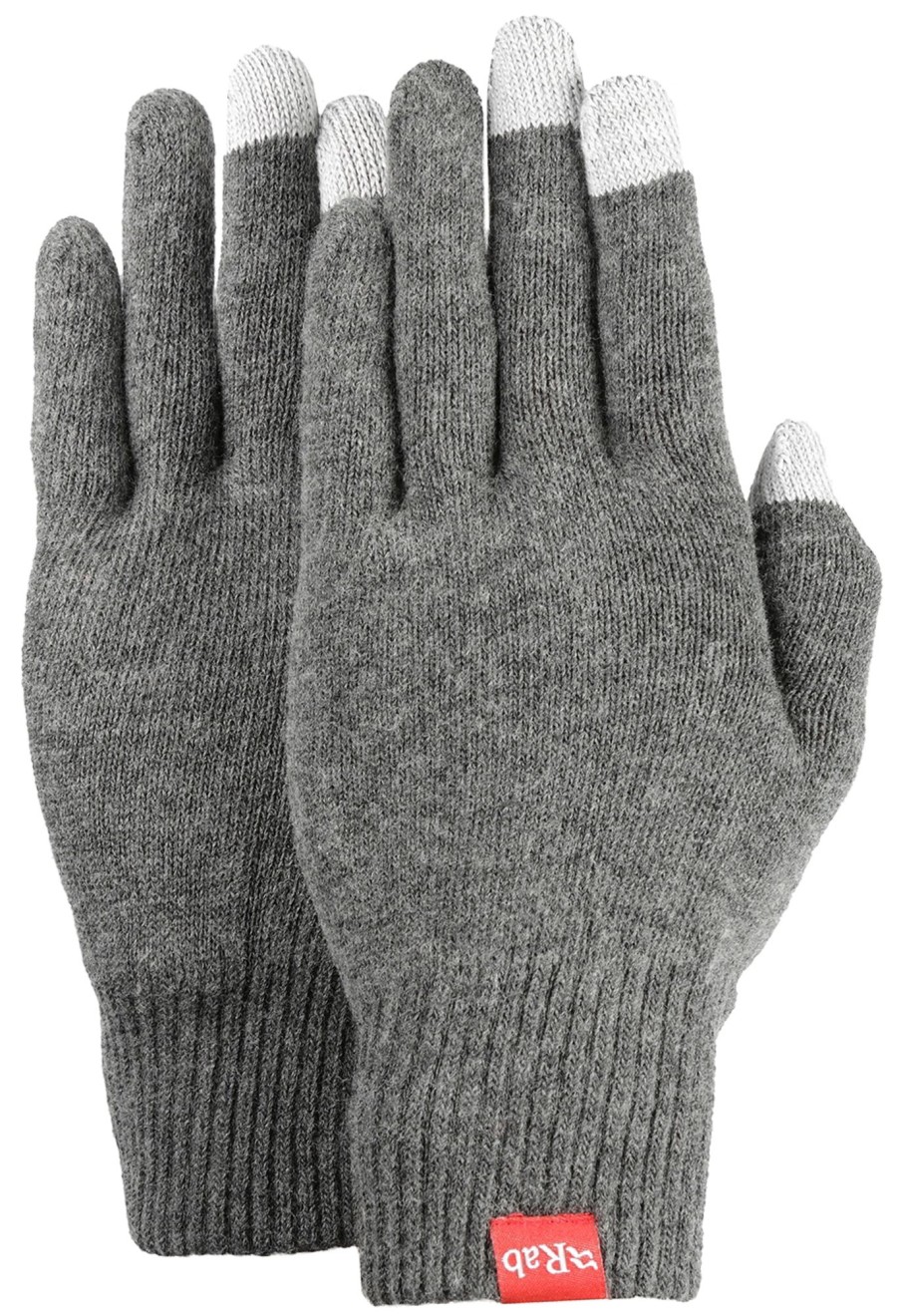 Clothing Rab Gloves | Rab Mens Primaloft Glove Grey