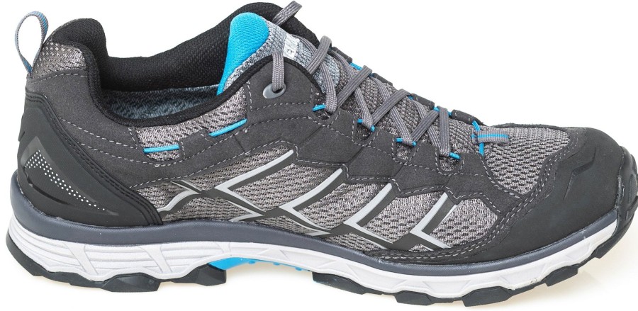 Footwear Meindl Walking Shoes | Meindl Mens Activo Gtx Shoes - Anthracite-Ocean Grey