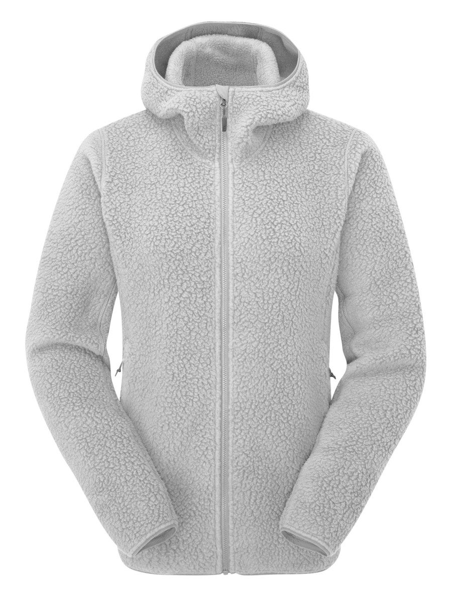 Clothing Rab Fleece & Mid Layer | Rab Womens Shearling Hoody - Pewter Grey