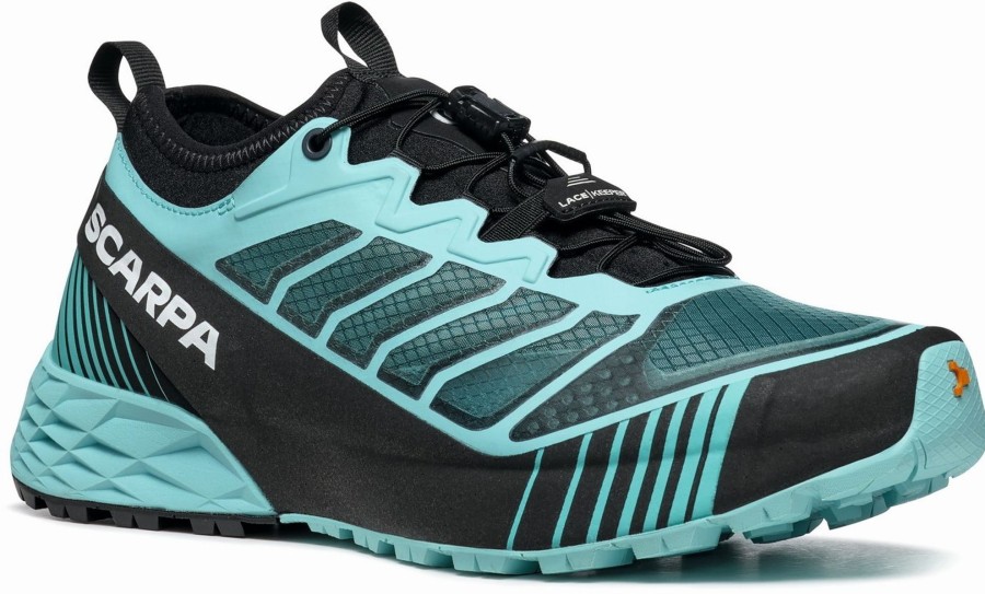 Footwear Scarpa Running Shoes | Scarpa Womens Ribelle Run Trail Shoes - Aqua-Black Blue