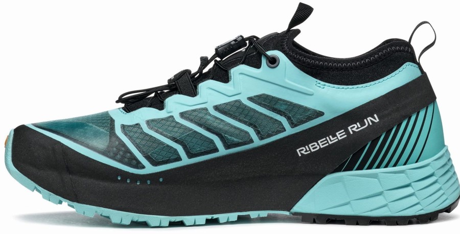 Footwear Scarpa Running Shoes | Scarpa Womens Ribelle Run Trail Shoes - Aqua-Black Blue