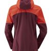 Clothing Rab Waterproof Jackets | Rab Womens Kinetic Ultra Jacket Grapefruit-Deep Heather Red