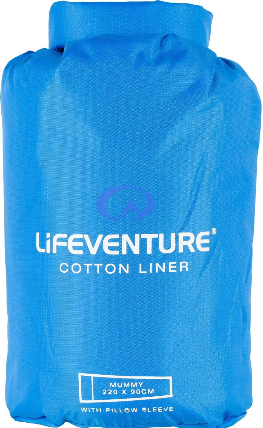 Camping Lifeventure Sleep Accessories | Lifeventure Cotton Sleeping Bag Liner - Mummy Blue