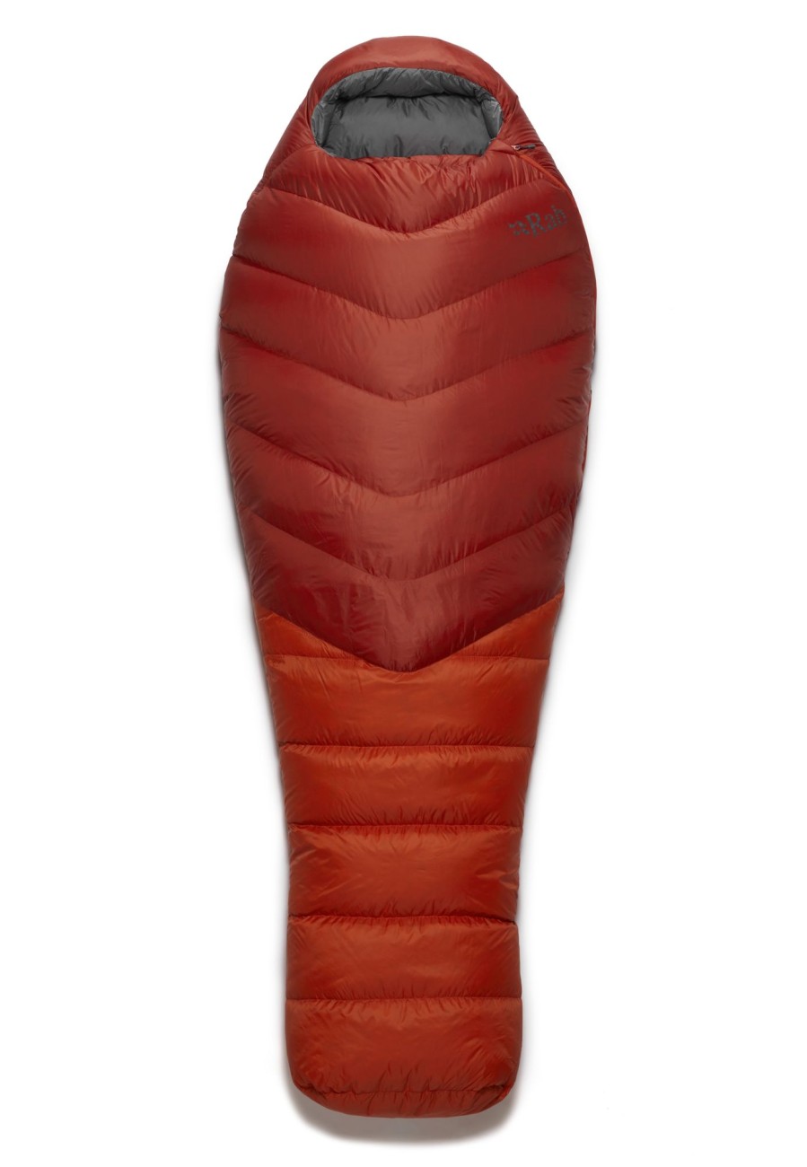 Camping Rab Backpacking & Lightweight Sleeping Bags | Rab Alpine 600 Sleeping Bag - Right-Hand Zip Clay Red