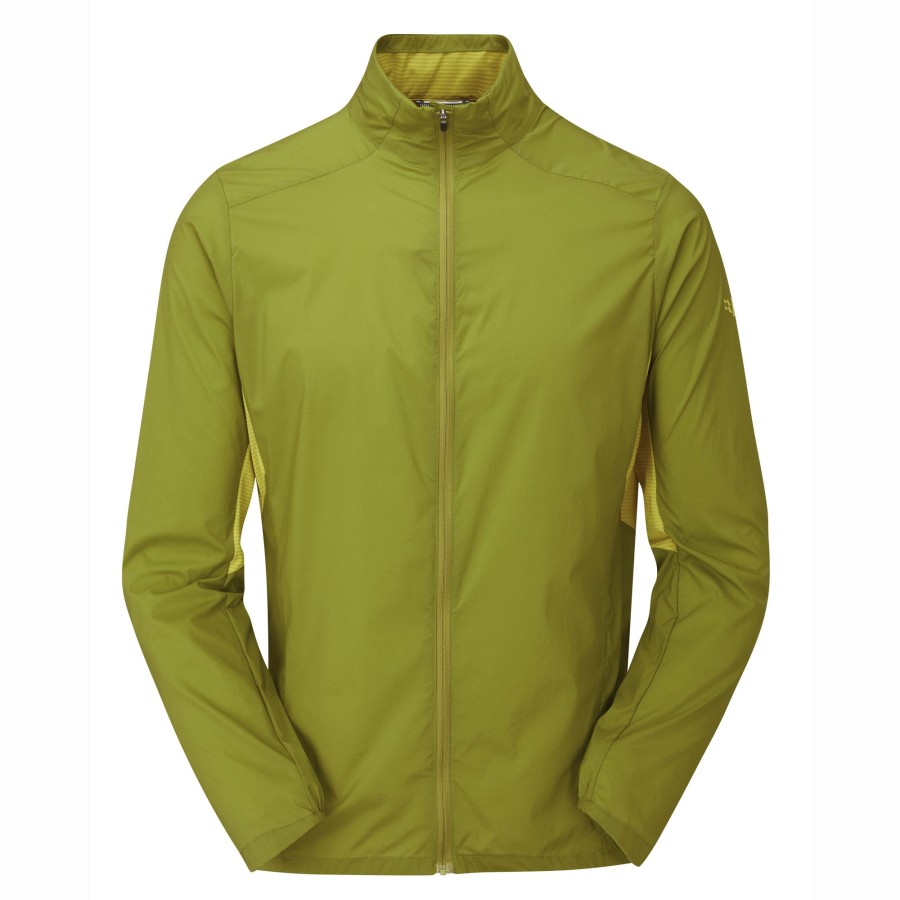 Clothing Rab Windshirts | Rab Mens Windveil Jacket - Aspen Zest Green