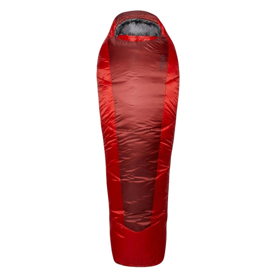 Camping Rab Backpacking & Lightweight Sleeping Bags | Rab Solar Eco 3 Sleeping Bag - Long Length - Oxblood Red