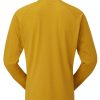 Clothing Rab T Shirts & Base Layers | Rab Womens Sonic Long Sleeve Zip - Sahara Yellow