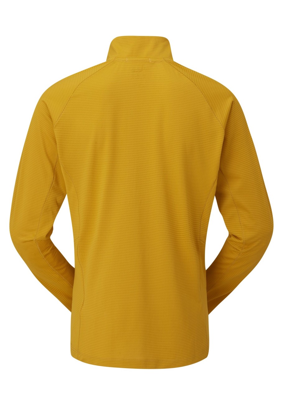 Clothing Rab T Shirts & Base Layers | Rab Womens Sonic Long Sleeve Zip - Sahara Yellow