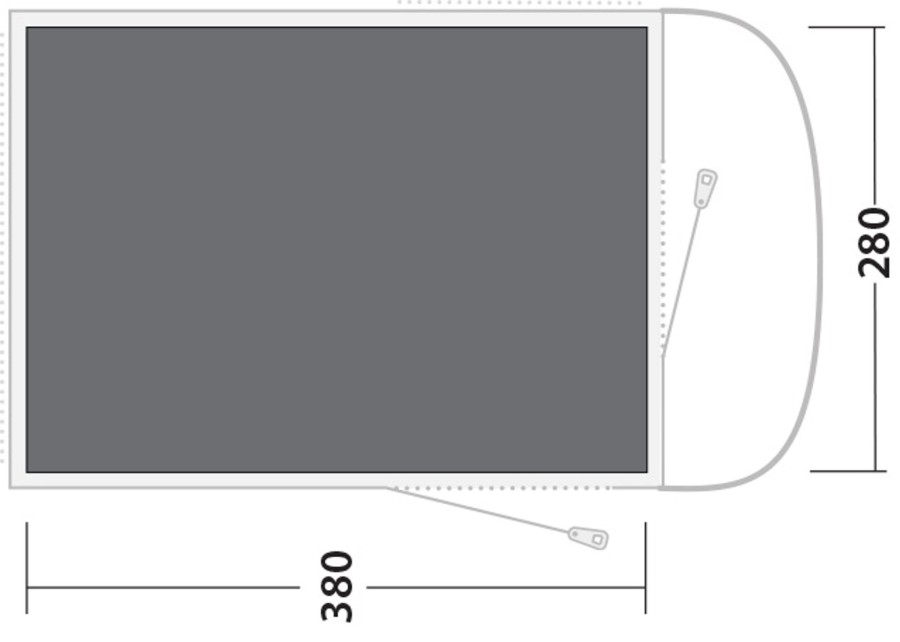 Camping Outwell Footprints & Floors | Outwell Sky 4 Footprint Grey