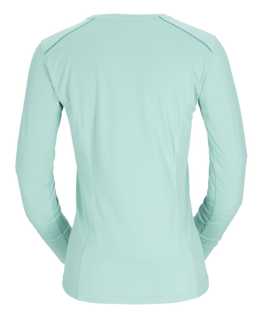 Clothing Rab T Shirts & Base Layers | Rab Womens Force Long Sleeved Tee - Meltwater Blue