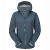 Clothing Rab Waterproof Jackets | Rab Womens Kangri Paclite Plus Jacket - Orion Blue