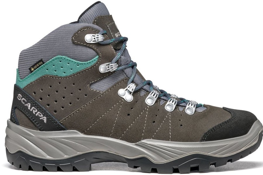 Footwear Scarpa Walking Boots | Scarpa Womens Mistral Gtx Boots - Smoke-Lagoon Grey