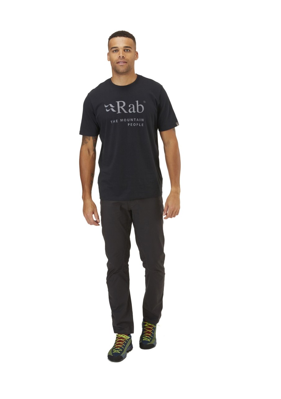 Clothing Rab T Shirts & Base Layers | Rab Mens Stance Mountain Tee - Beluga Grey