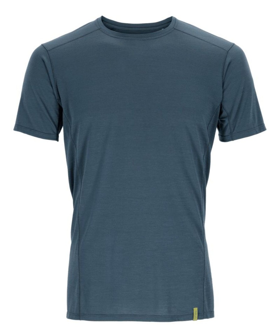 Clothing Rab T Shirts & Base Layers | Rab Mens Syncrino Base Tee - Orion Blue