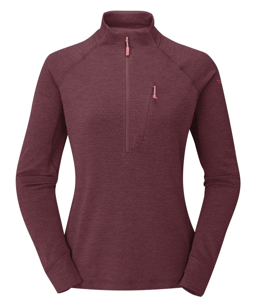 Clothing Rab Fleece & Mid Layer | Rab Womens Nexus Pull-On - Deep Heather Purple