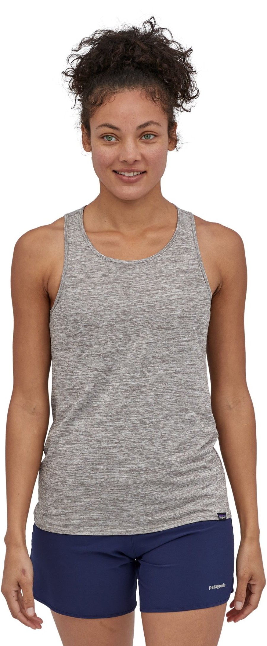 Clothing Patagonia T Shirts & Base Layers | Patagonia Womens Cap Cool Daily Tank - Feather Grey