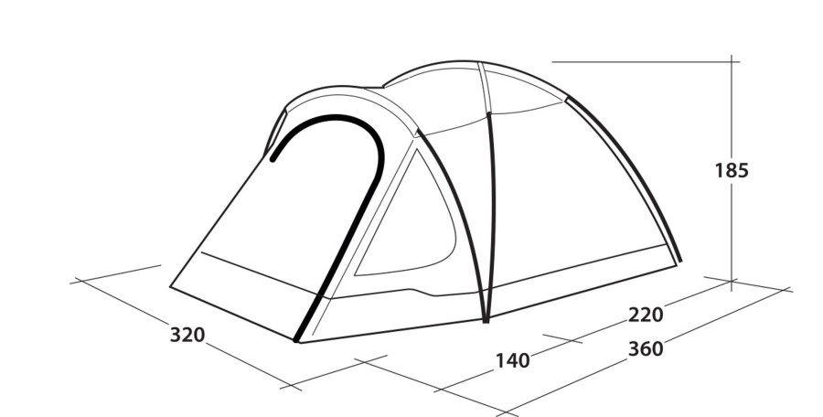 Camping Outwell Family & Leisure Tents | Outwell Cloud 5 Tent Blue