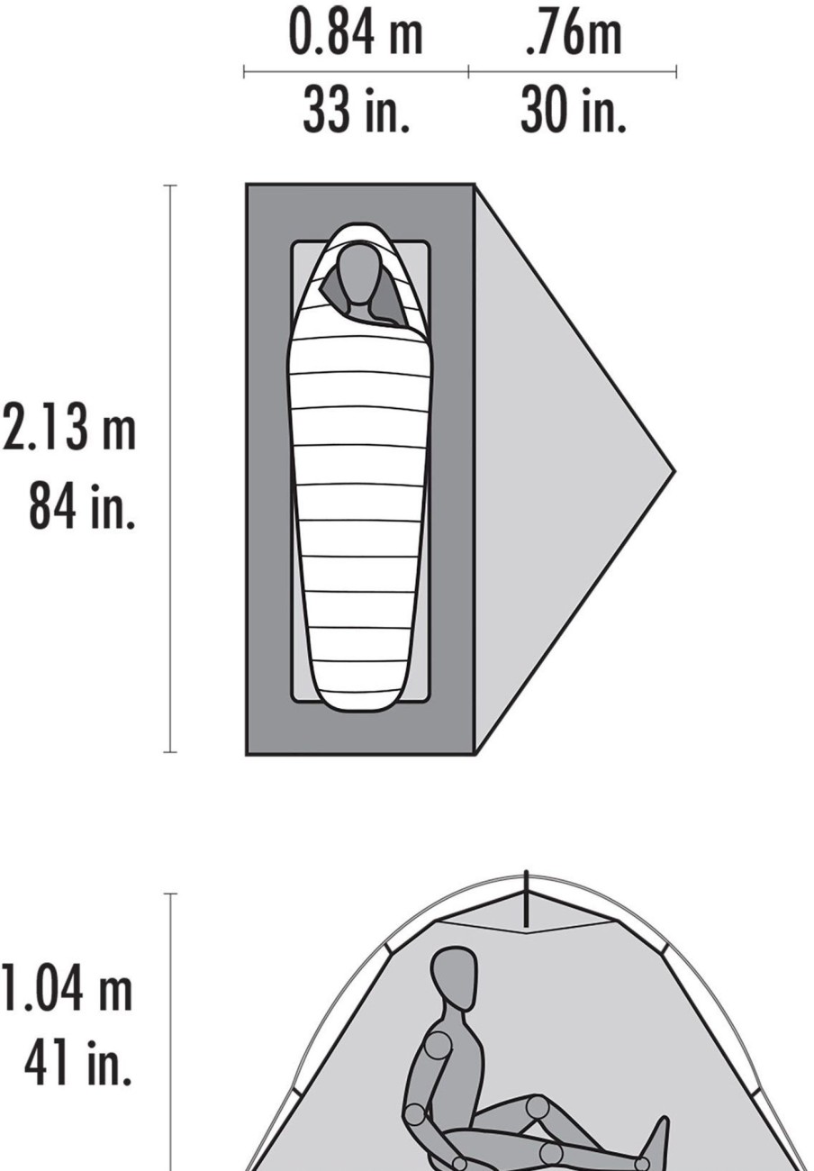 Camping MSR Backpacking & Lightweight Tents | Msr Access 1 Tent Green