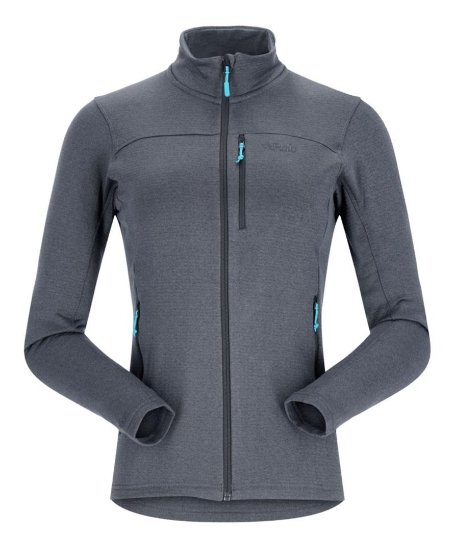 Clothing Rab Fleece & Mid Layer | Rab Womens Graviton Jacket - Beluga Grey