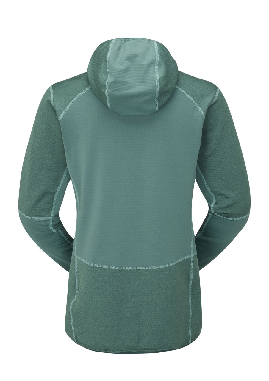 Clothing Rab Fleece & Mid Layer | Rab Womens Ascendor Hoody - Eucalyptus Green