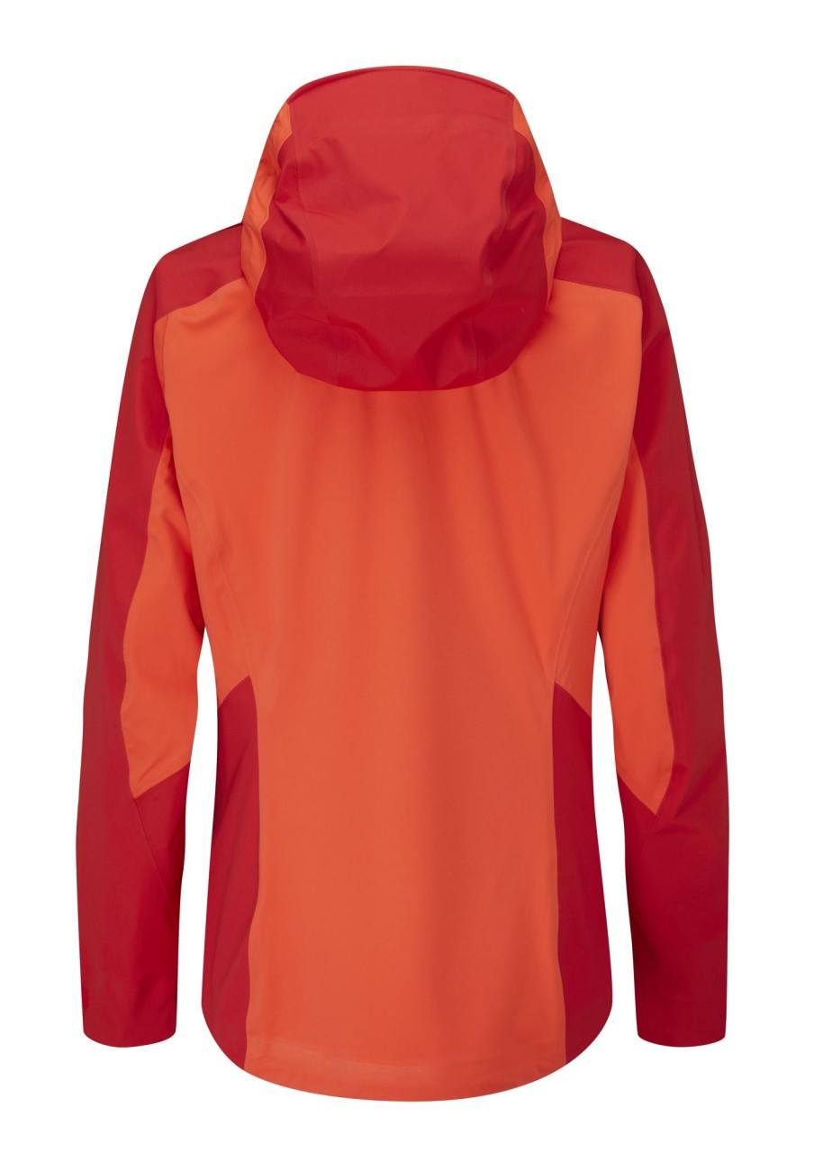 Clothing Rab Softshell Jackets | Rab Womens Kinetic Alpine 2.0 Jacket Grapefruit Red