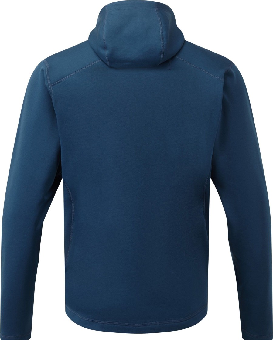 Clothing Rab Fleece & Mid Layer | Rab Mens Geon Hoody - Deep Ink-Ink Marl Blue