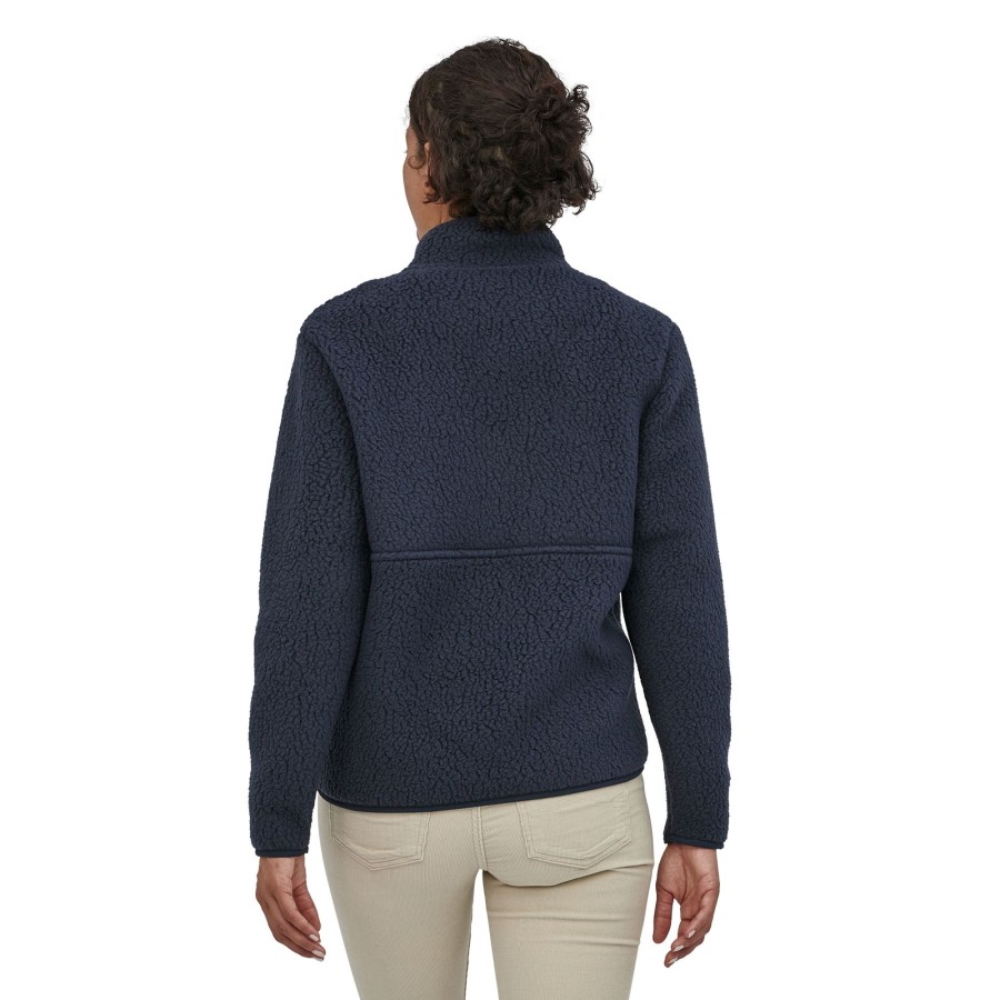 Clothing Patagonia Fleece & Mid Layer | Patagonia Womens Retro Pile Marsupial - New Navy Blue