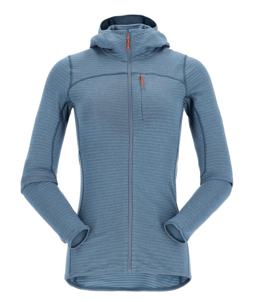 Clothing Rab Fleece & Mid Layer | Rab Womens Ascendor Light Hoody - Orion Blue