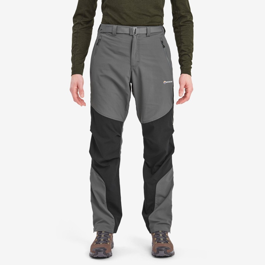 Clothing Montane Trousers & Leg Wear | Montane Mens Terra Pants - Short Leg - Graphite Grey