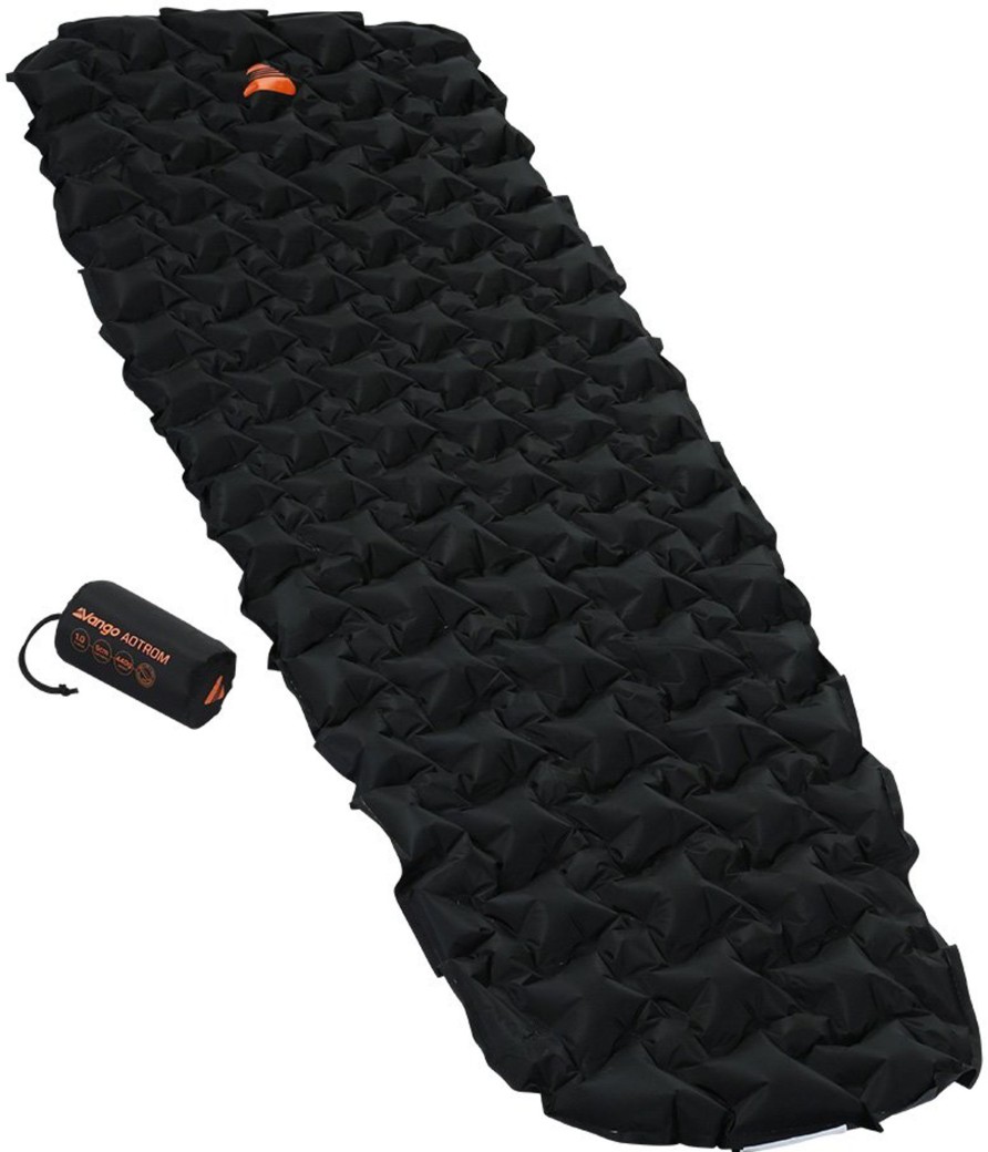 Camping Vango Backpacking & Lightweight Sleeping Mats | Vango Aotrom Mat - Anthracite Black