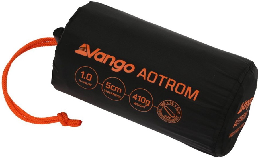 Camping Vango Backpacking & Lightweight Sleeping Mats | Vango Aotrom Mat - Anthracite Black