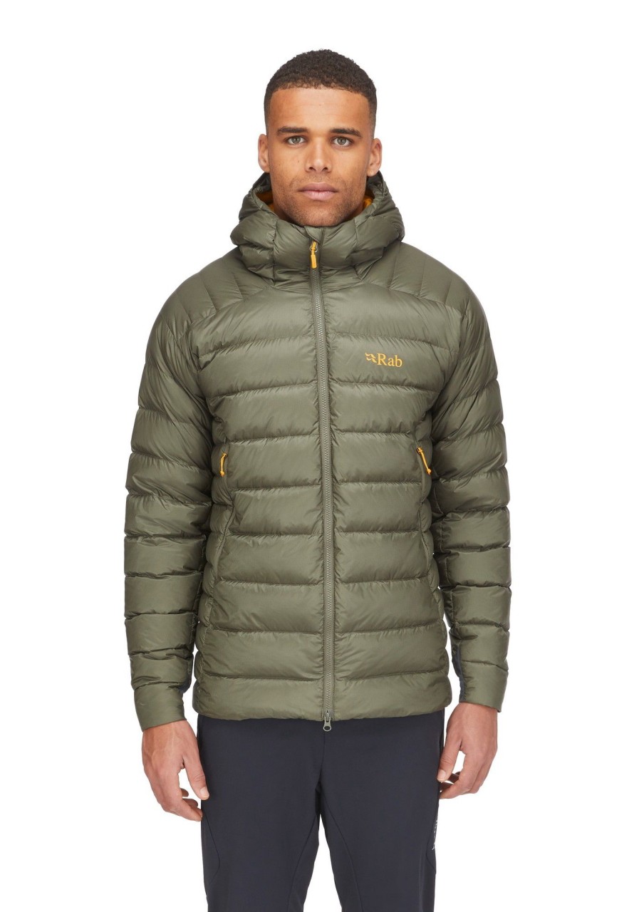 Clothing Rab Insulated Jackets | Rab Mens Electron Pro Jacket - Light Khaki Green