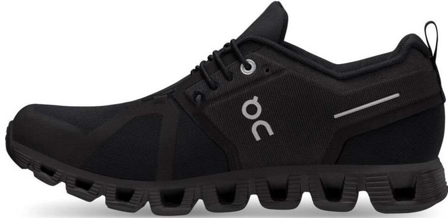 Footwear On Walking Shoes | On Mens Cloud 5 Waterproof Shoes - All Black