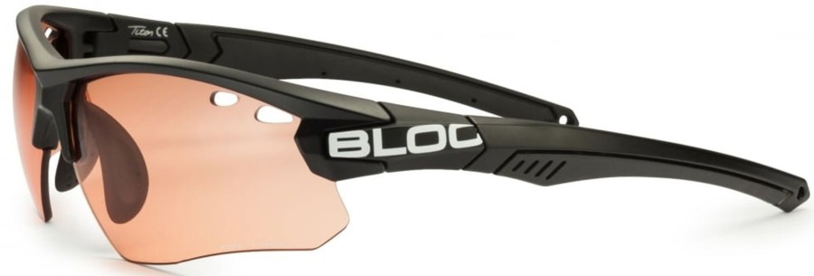 Clothing Bloc Eyewear Eyewear | Bloc Titan Sunglasses Red 4 Lens Pack Black