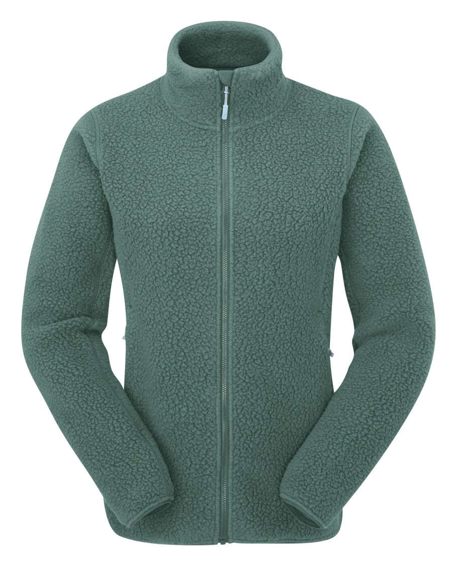 Clothing Rab Fleece & Mid Layer | Rab Womens Shearling Jacket - Eucalyptus Green