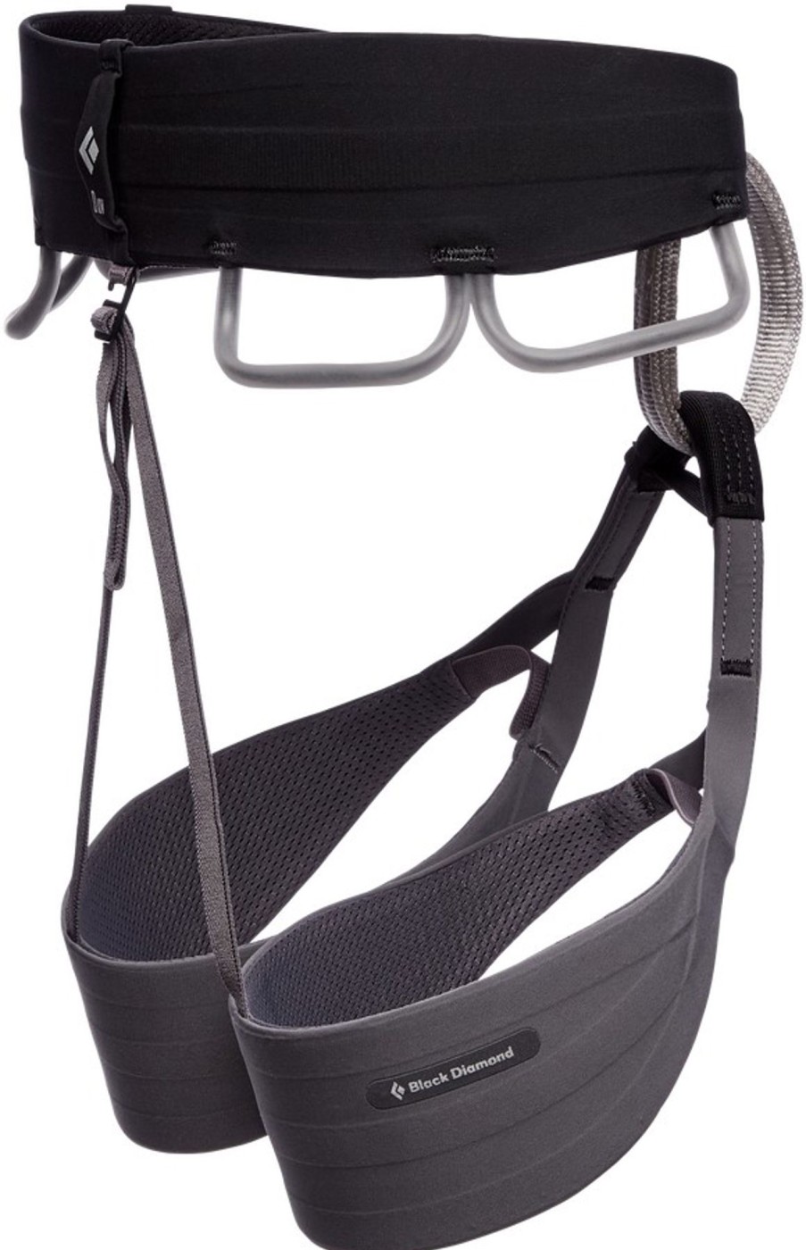 Equipment Black Diamond Harnesses | Black Diamond Mens Solution Harness - Granite Grey