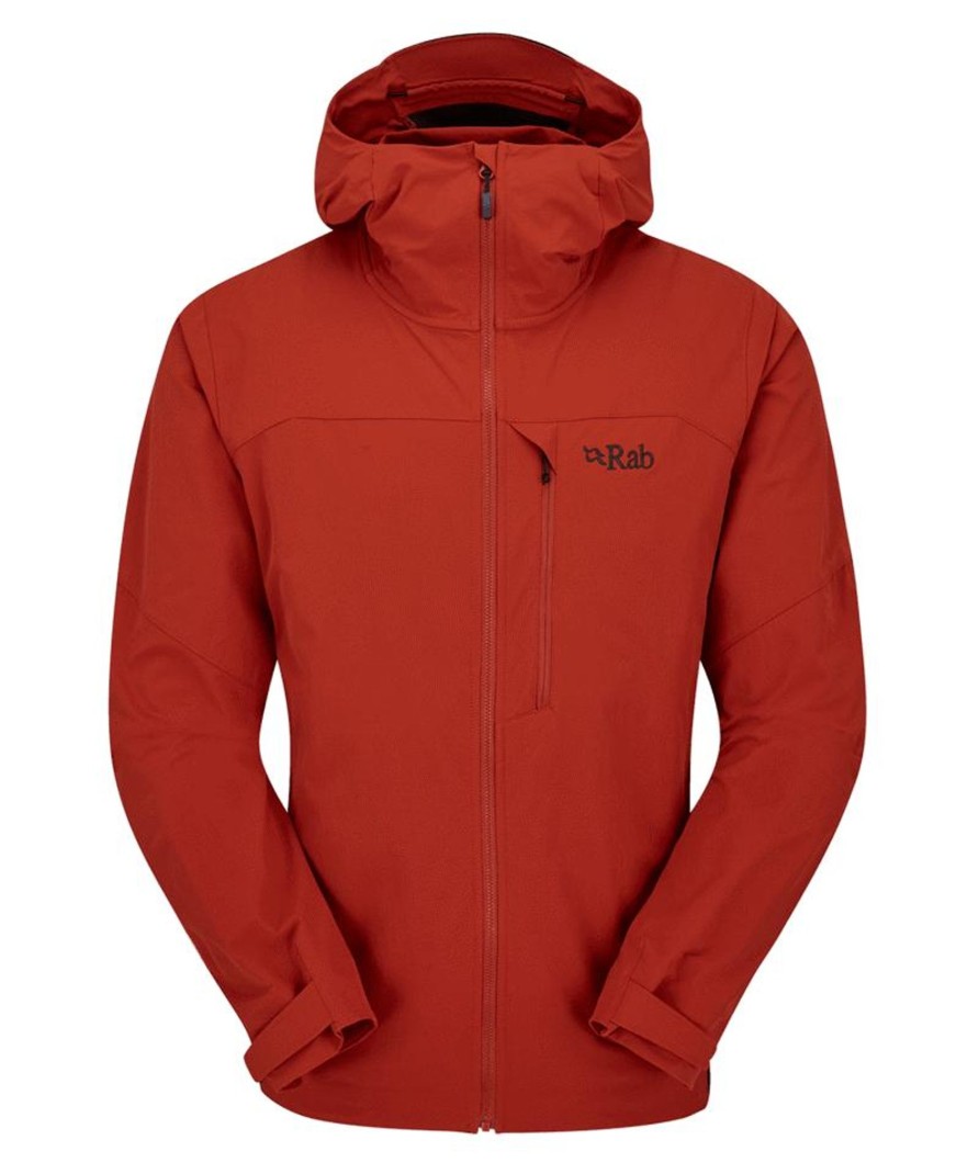 Clothing Rab Softshell Jackets | Rab Mens Torque Jacket - Tuscan Red