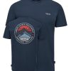 Clothing Rab T Shirts & Base Layers | Rab Mens Basecamp 3 Peak Tee - Tempest Blue